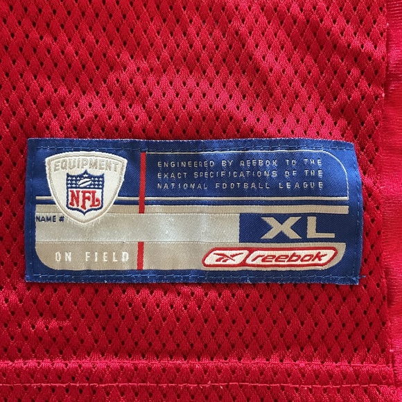 Atlanta Falcons Michael Vick 7 Red NFL Reebok On Field Football Jersey Mens XL - Picture 8 of 14